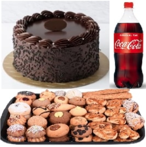 1 Litre Kola Dahil 6-9 Kişilik Pasta Menüsü