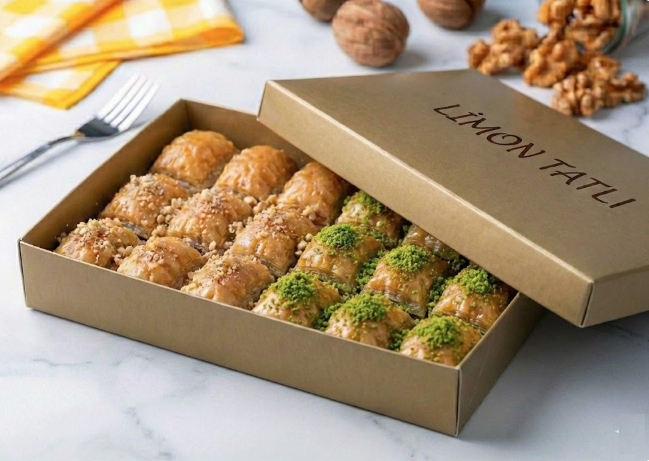 1000 Gr Karışık Cevizli ve Fıstıklı Baklava
