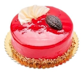 Kalp Isıtan Frambuazlı Yaş Pasta 2-3 Kişilik Küçük